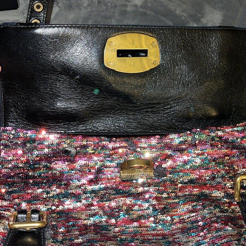 Preloved Miu Miu Multicolor Paillette Sequins Tur… - image 5